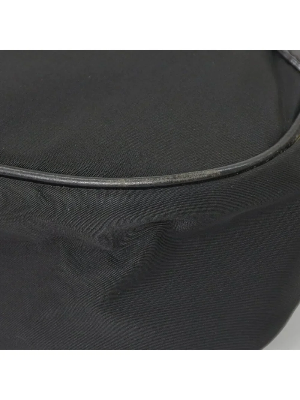 Prada Bag Triangle Logo Nylon Black Silver